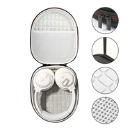 Newest Hard EVA Carrying Storage Case Cover for SoundPEATS Space/Sony/Edifier/JBL Wireless Bluetooth Noise Cancelling Headphones