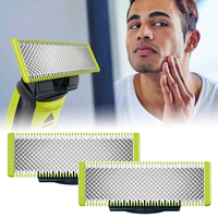 Shaver Replacement Blade ＆ Nose Hair Trimmer Replacement Heads for Philips OneBlade QP2520 QP2630 QP6510 Beard Trimmer