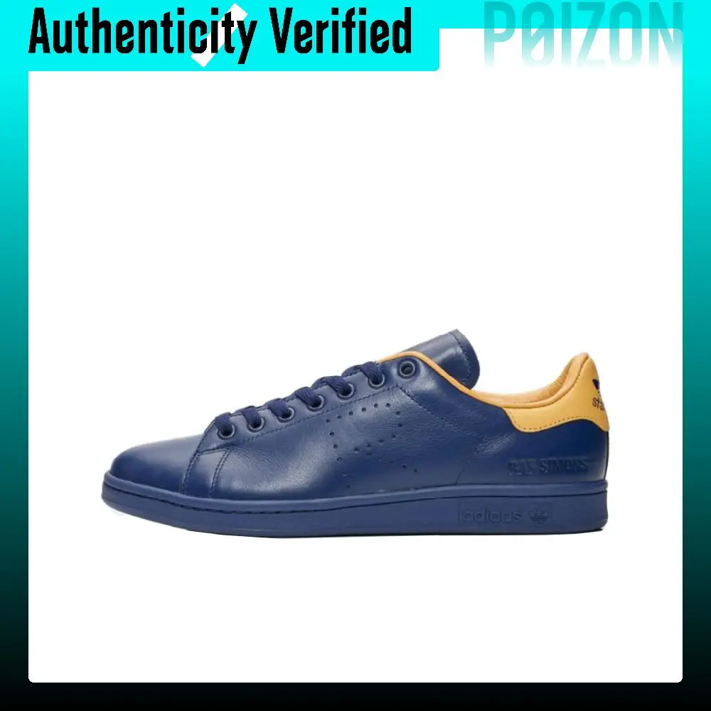 Adidas Originals x RAF SIMONS Stan Smith Comfortable Cushioning Abrasion-Resistant Low-top Skateboard Shoes Men's Blue B41811