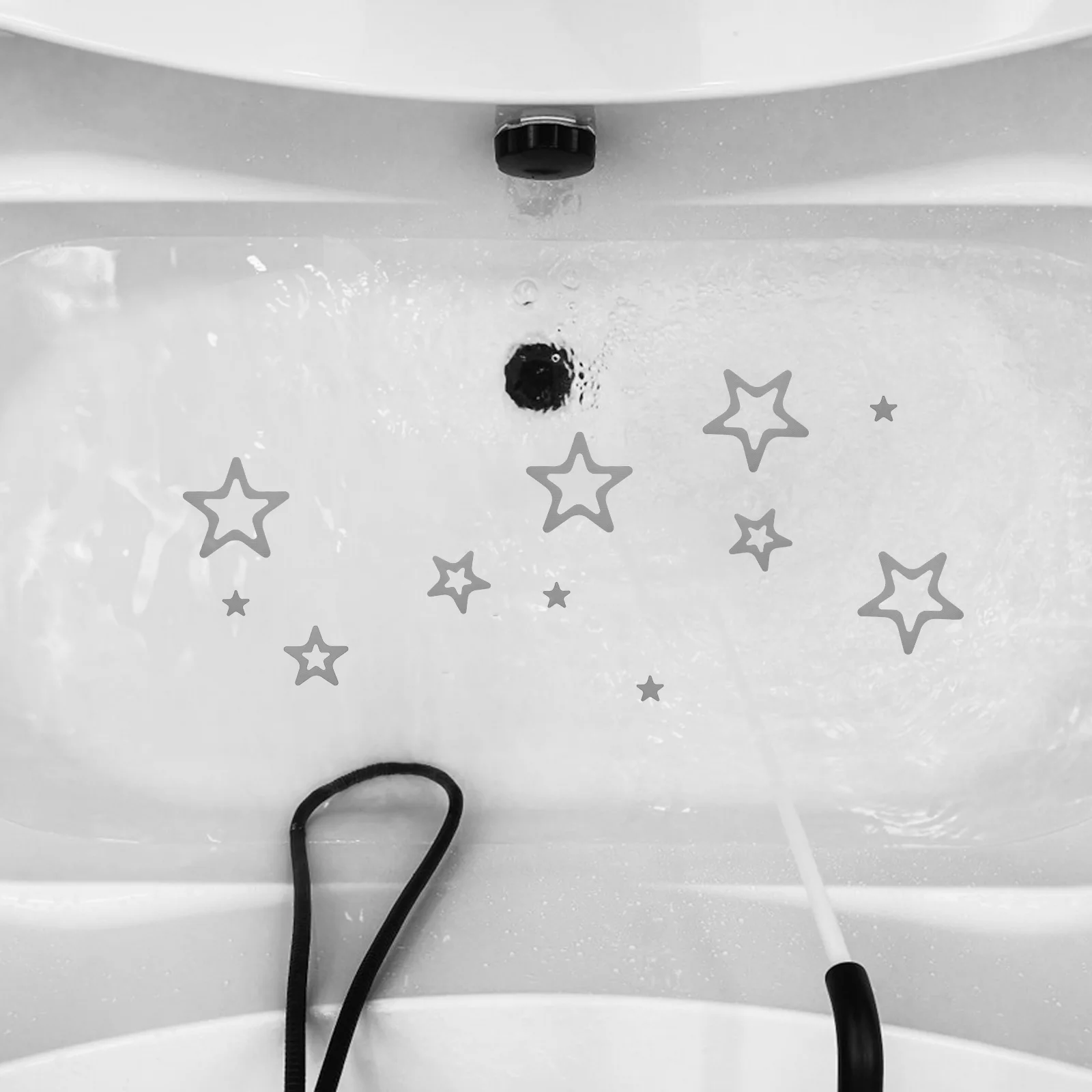 

12pcs Non-Slip Bath Stickers Cartoon Star Design Anti Skid Bathtub Floor Grip Decals Waterproof Self-Adhesive Wear Resistant