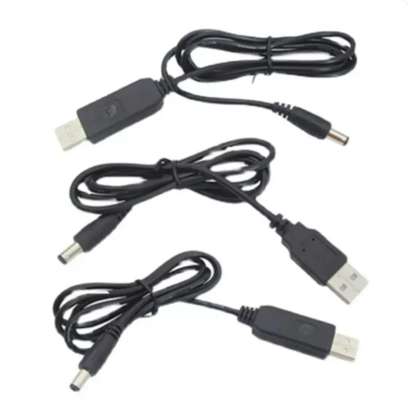 USB Power Boost Line DC 5V To DC 9V 12V Step Up USB Converter Adapter Cable 5.5x2.1mm Plug