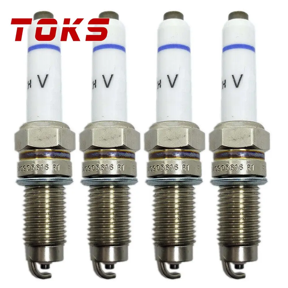 TOKS 4pcs 04C905616 Spark Plug For VW Golf Bora Skoda Jette C-TREK Sagitar Fox Citigo Octavia Yeti 1.6 2014 04C905606 auto parts