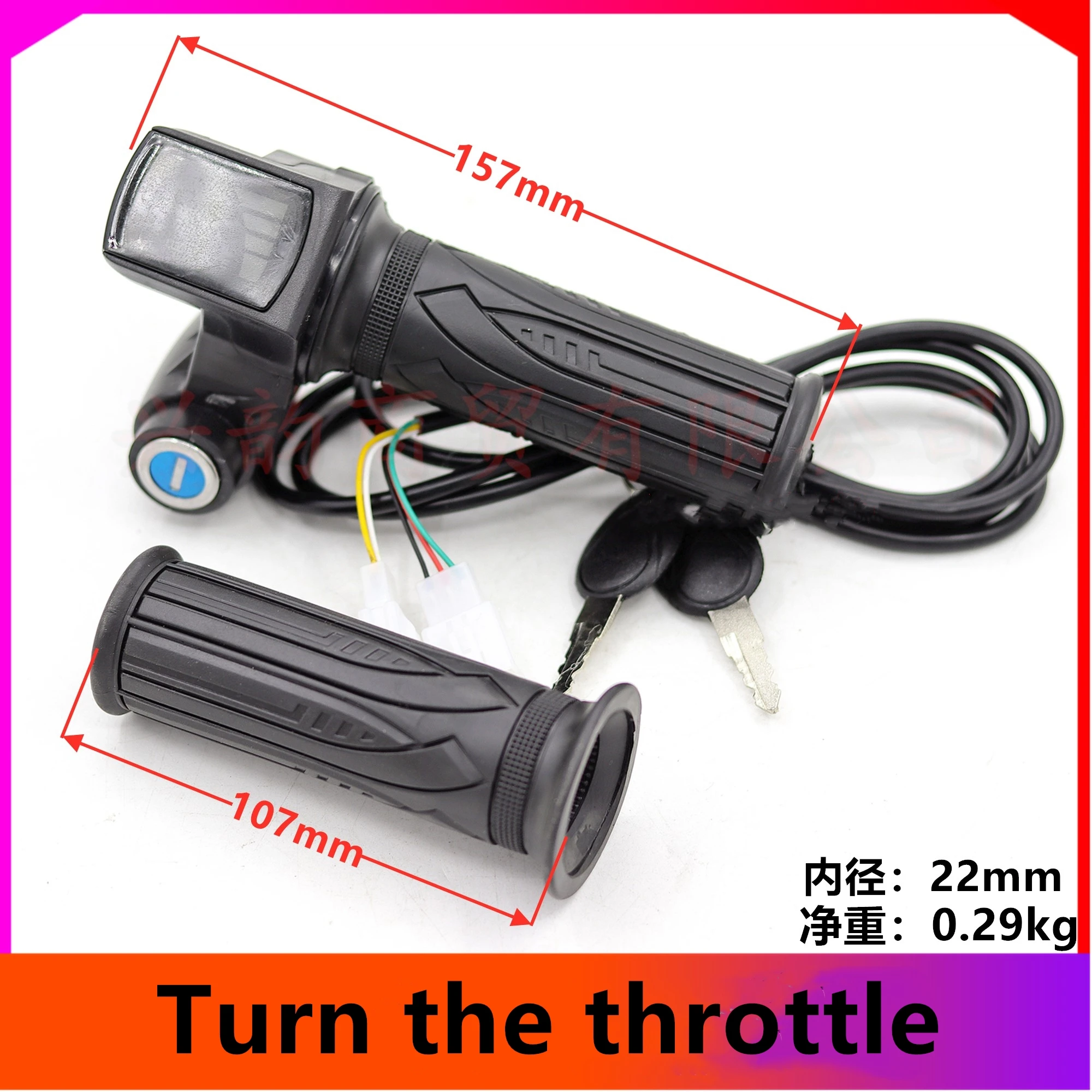 Ebike Throttle Handlebar Speed Controller Lcd Display Electric Bicycle Accelerator Accessories 36V 48V 24V Thumb Throttle