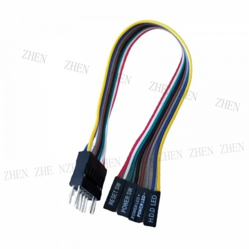 Y Y 8Pin Reset Power Switch Cable for ATX Motherboard to Lenovo PC Host Case Panel