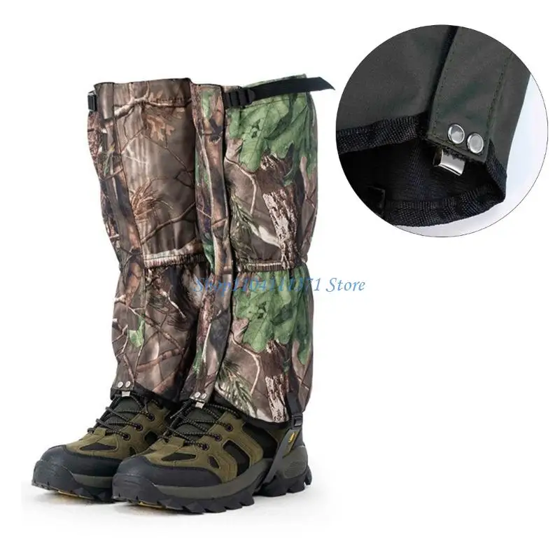 Guêtres jambe imperméables P9FC, guêtres réglables pour bottes neige, couvre-chaussures chauffantes pour randonnée,