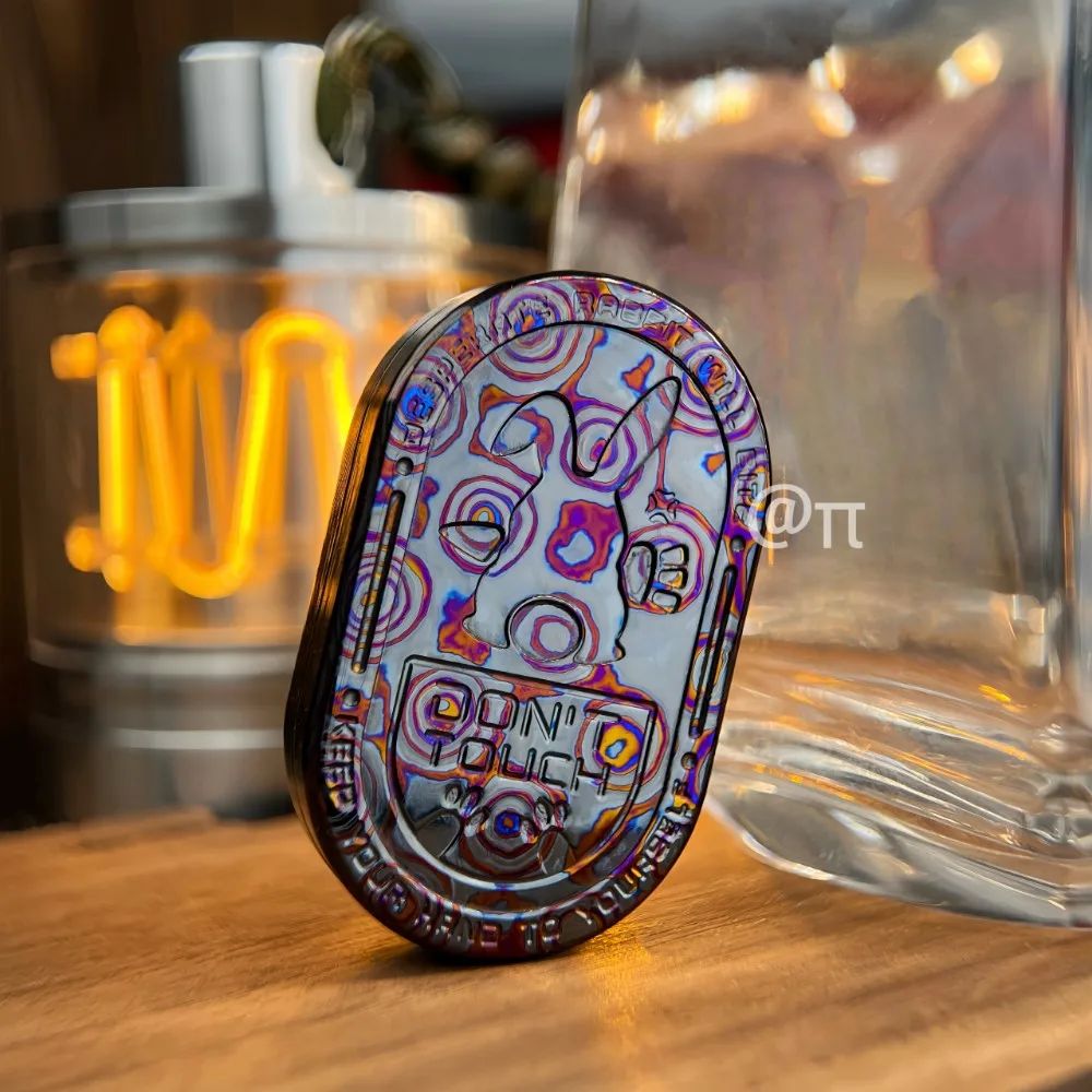 EDC Zircuti Rabbit Fidget Slider Rotates Left And Right 360° Push Slider Stress Relief Toy Fidget Toys Adults Novelty Toy