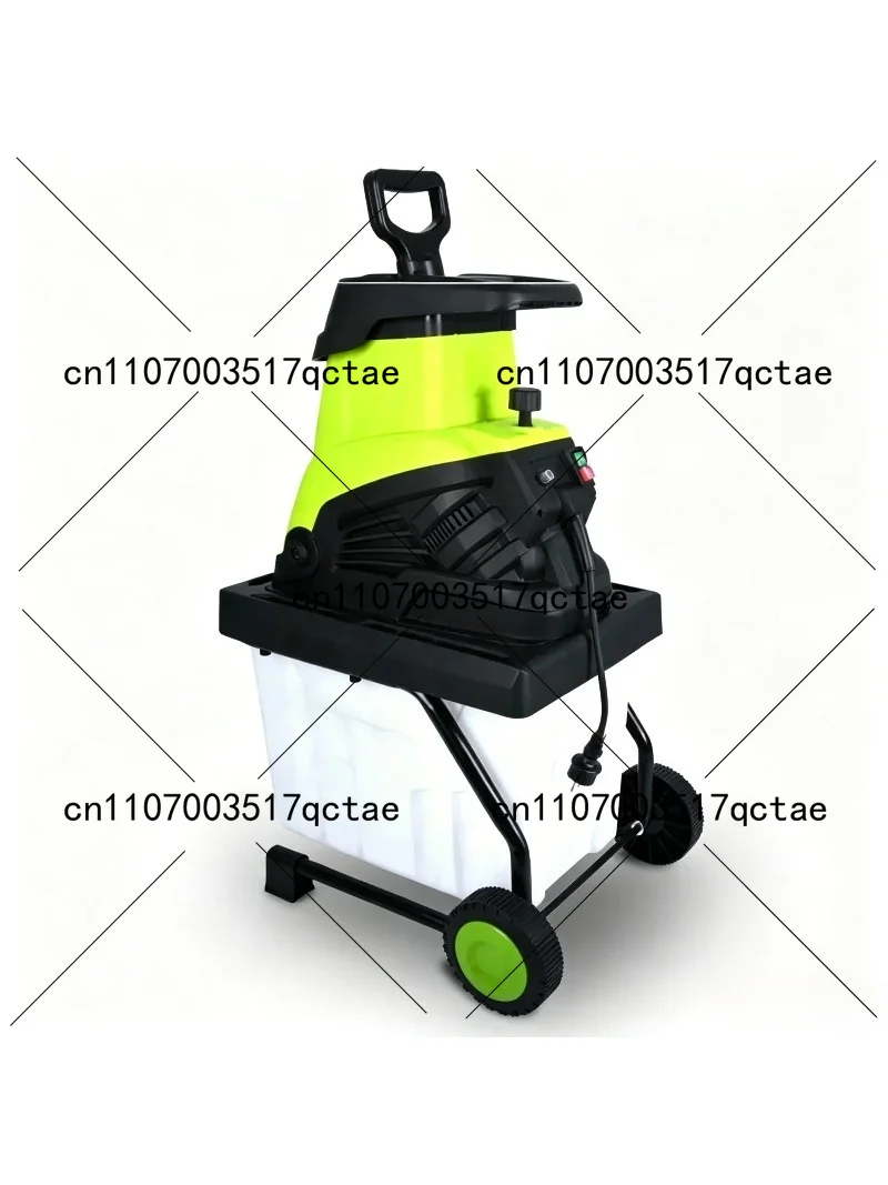 2500W Electric Tree Branch Shredder, Leaf and Wood Chipper for Garden Debris, Rope Type Weed Machine