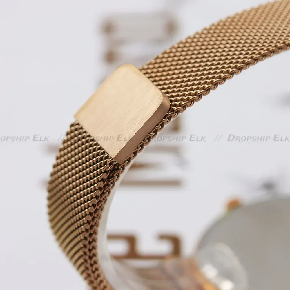 Diamond-Encrusted Milan Simple Strap Magnet Design Pretty Watch Quartz Women's Watch Starry Sky Watch Hot Anniversary Gifts