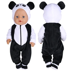 43 Cm Doll Clothes17-18Inch Baby Born Doll Cute Jumpers Rompers Doll Accessory Warm Clothes on A Doll Baby Christmas Gift