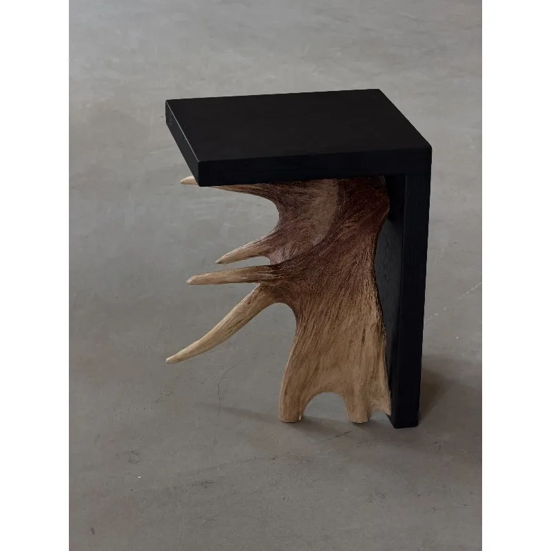 Pioneer dark antlers, a few corners, niche high aesthetic designer furniture sculpture ornaments