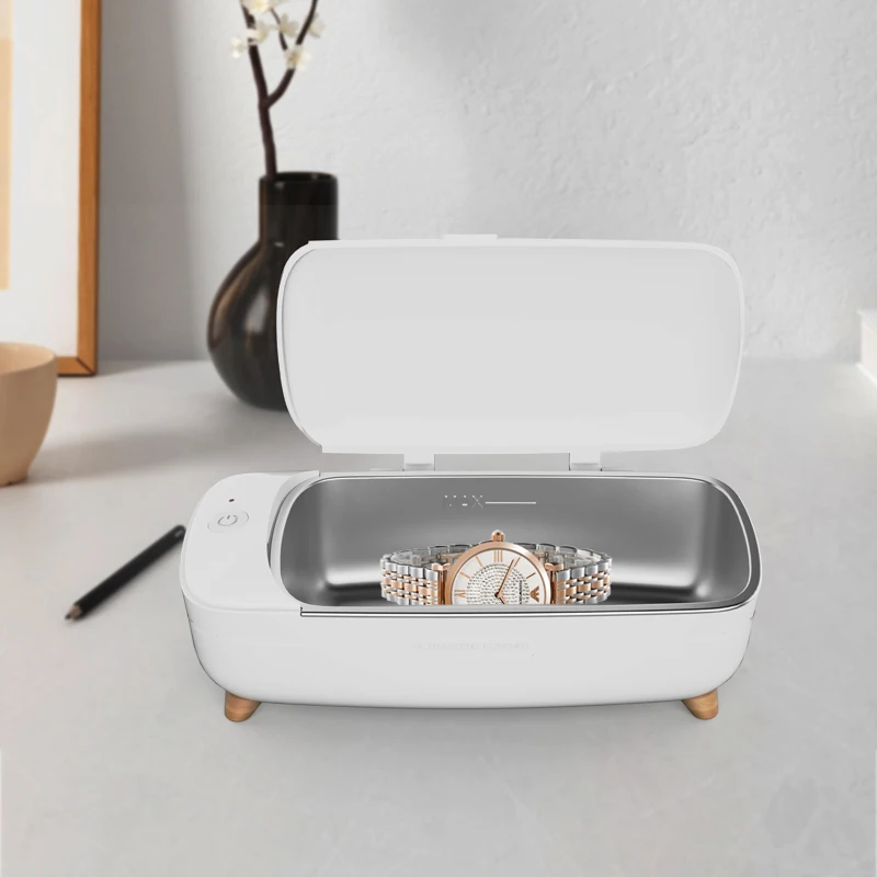 

New Intelligent Home Ultrasonic Cleaner Multi-Function with Power Supply for Jewelry Glasses Watch OEM/ODM Customizable