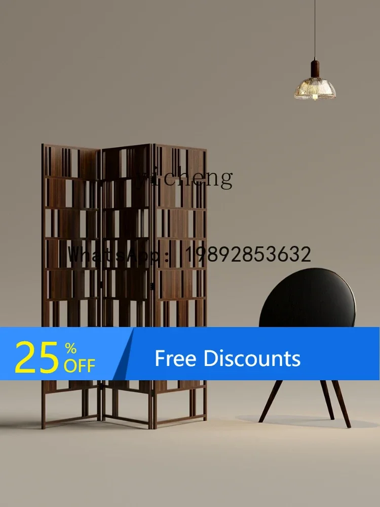 

LYY French Retro Subareas Screens Removable Folding Living Room Entrance Sofa Modern