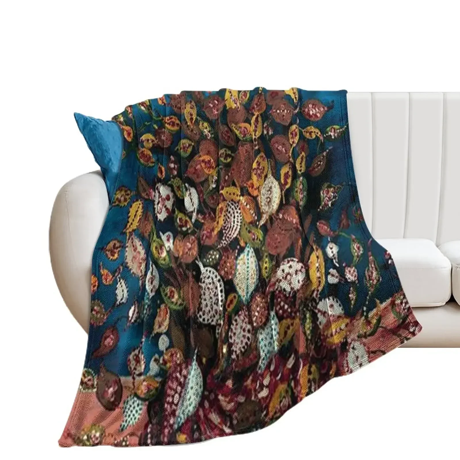 

Le Bouquet de Feuilles - Seraphine Louis - Favourite Artists Collection Throw Blanket Decorative Throw For Sofa Thin Blankets