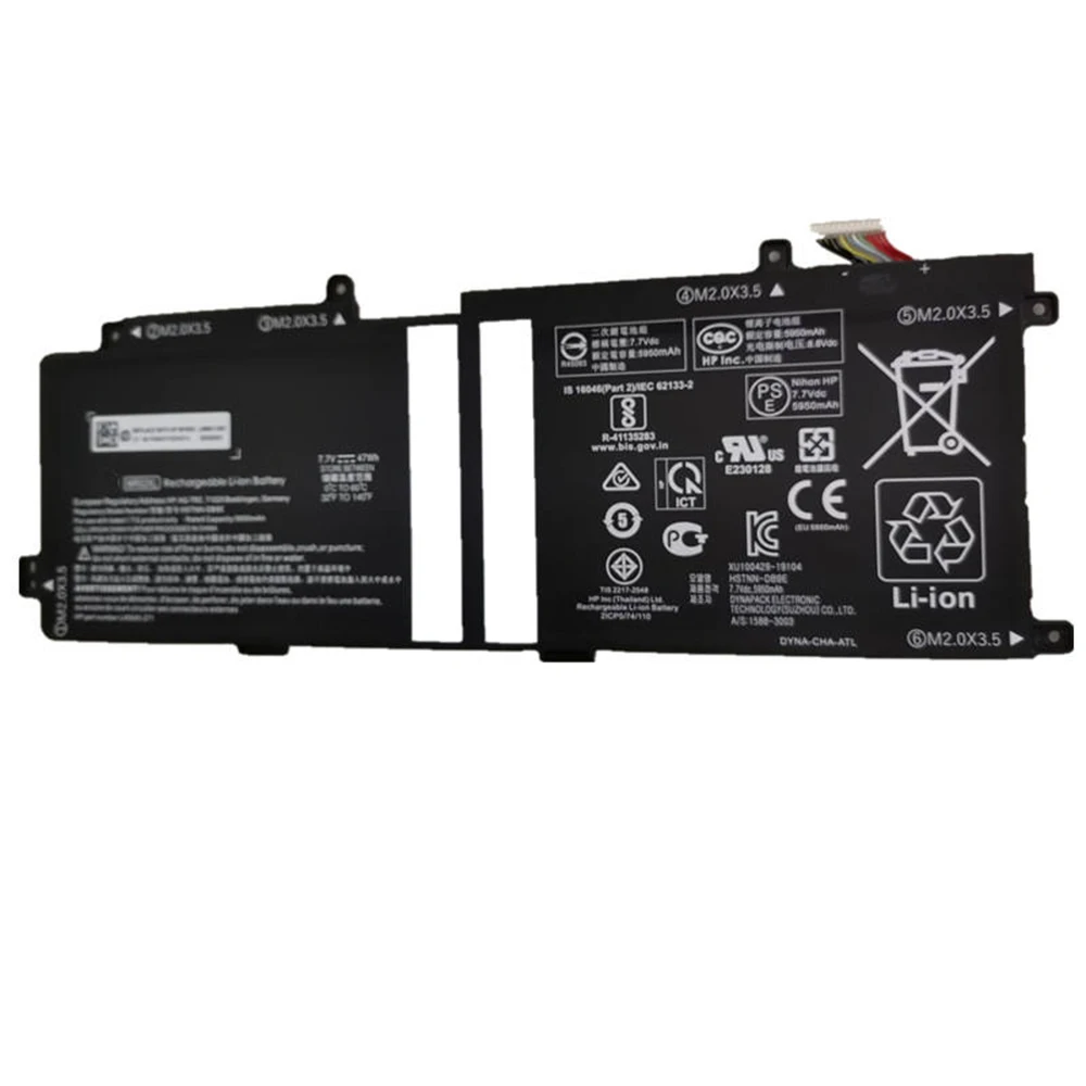 Imagem -05 - Nova Bateria Original Genuína Mr02xl 7.7v 47wh para hp Elite x2 g4 Tablet 12.3 5950mah L4564527 L46601005