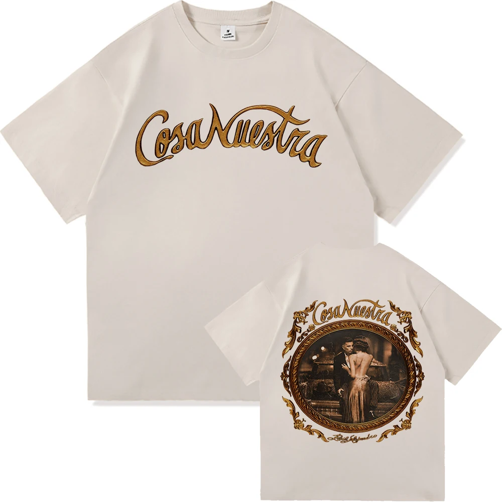 Rauw Alejandroco Coca Nuestra تي شيرت موضة الرجال Harajuku الجمالية الجرافيك التي شيرت للجنسين عالية الجودة خمر القطن تي شيرت #3