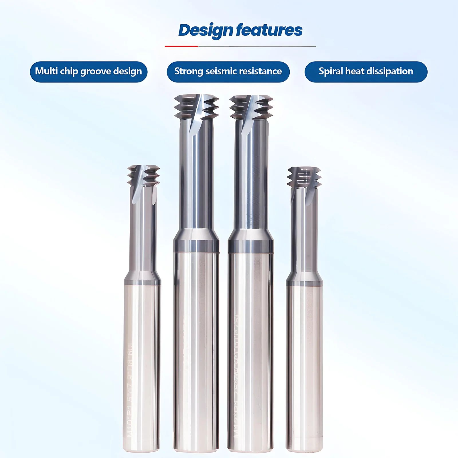 SUREWEL OSG coating Solid Carbide HRC70 tungsten Universal Tridentate thread milling end mills M3 M4 M5 M6 M8 M10 CNC Machine