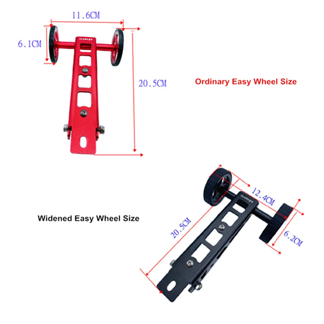 JKLapin Litepro Folding Bike Easy Wheel Push Parking Rack Trailer Rack Stand Aluminum Alloy Push Wheel For Birdy