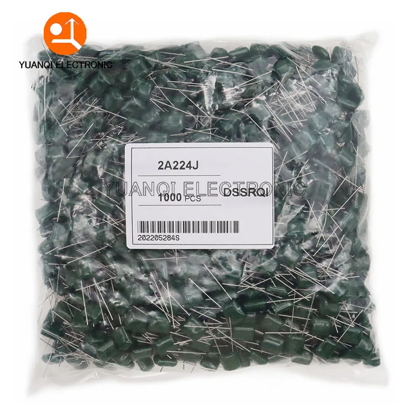 Kondensator z folii poliestrowej 100V 220PF 470PF 102J 222J 104J 224J 2A472J 2A562J 2A223J 2A333J 2A103J 2A473J 2A104J 2A224J 2A334J