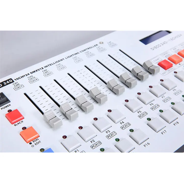 Kontroler oświetlenia scenicznego DMX 240 z wyświetlaczem LCD, konsola DJ
