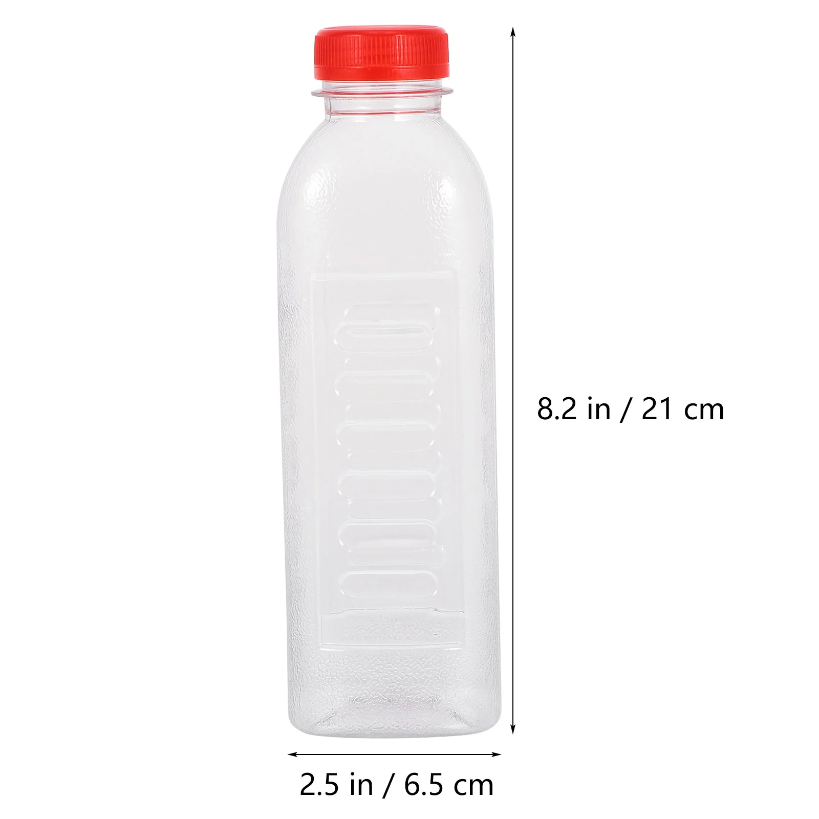 Bottiglie vuote di plastica usa e getta bottiglie trasparenti con scala
