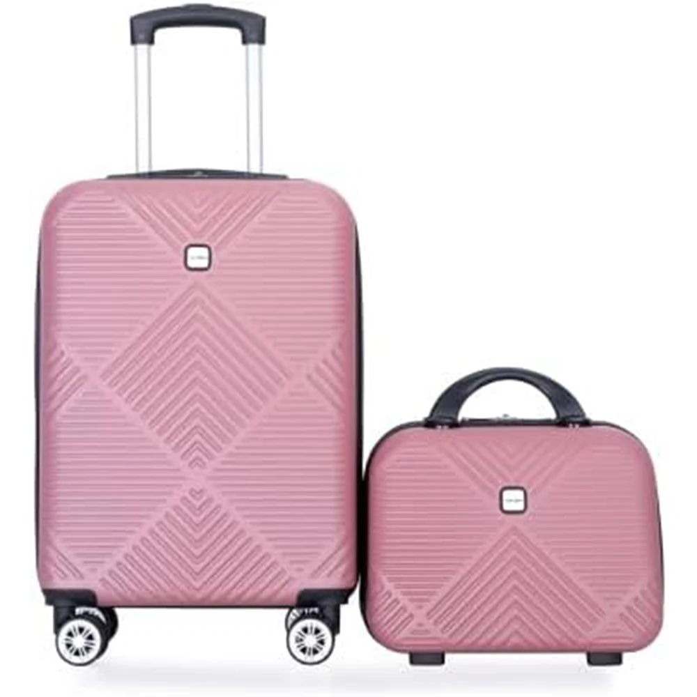 Travelhouse Luggage Sets 2 Piece Suitcase Set ABS Hardside Luggage with Spinner Wheels,Carry On Luggage with TSA Lock(14/20)