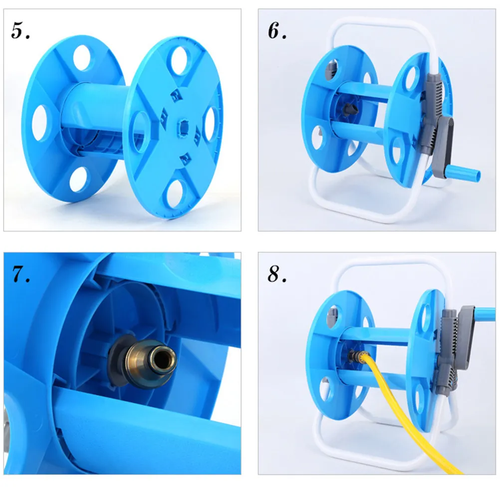 

Portable Heavy-Duty Water Hose Reel Cart with Hand Crank for Easy Storage and Quick Deployment Ideal for Home Garden Car Wash