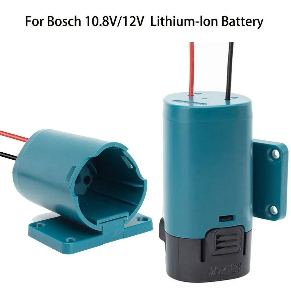 For Bosch Adapters 10.8-12V Battery Power Connector Adapter Dock Holder 14AWG Wires Connectors Power Blue