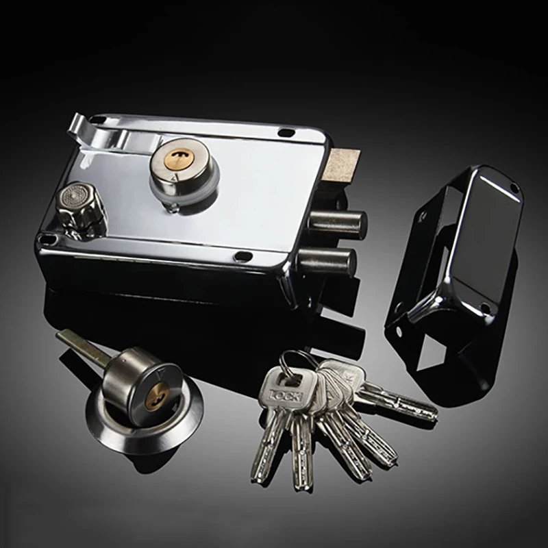 Cerradura de puerta fuerte, cerrojo de seguridad para el hogar, accesorio antirrobo Universal Exterior, acero inoxidable, seguro múltiple suave