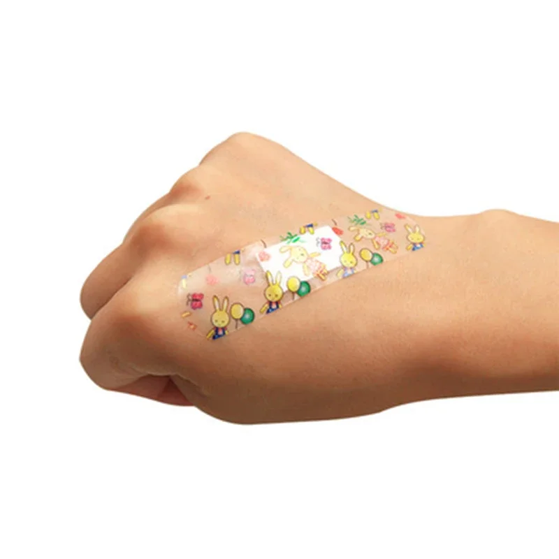 100pcs/lot Cute Cartoon Band Aid Hemostasis Adhesive Bandages First Aid Emergency Kit Wound Plaster For Kids Accessories