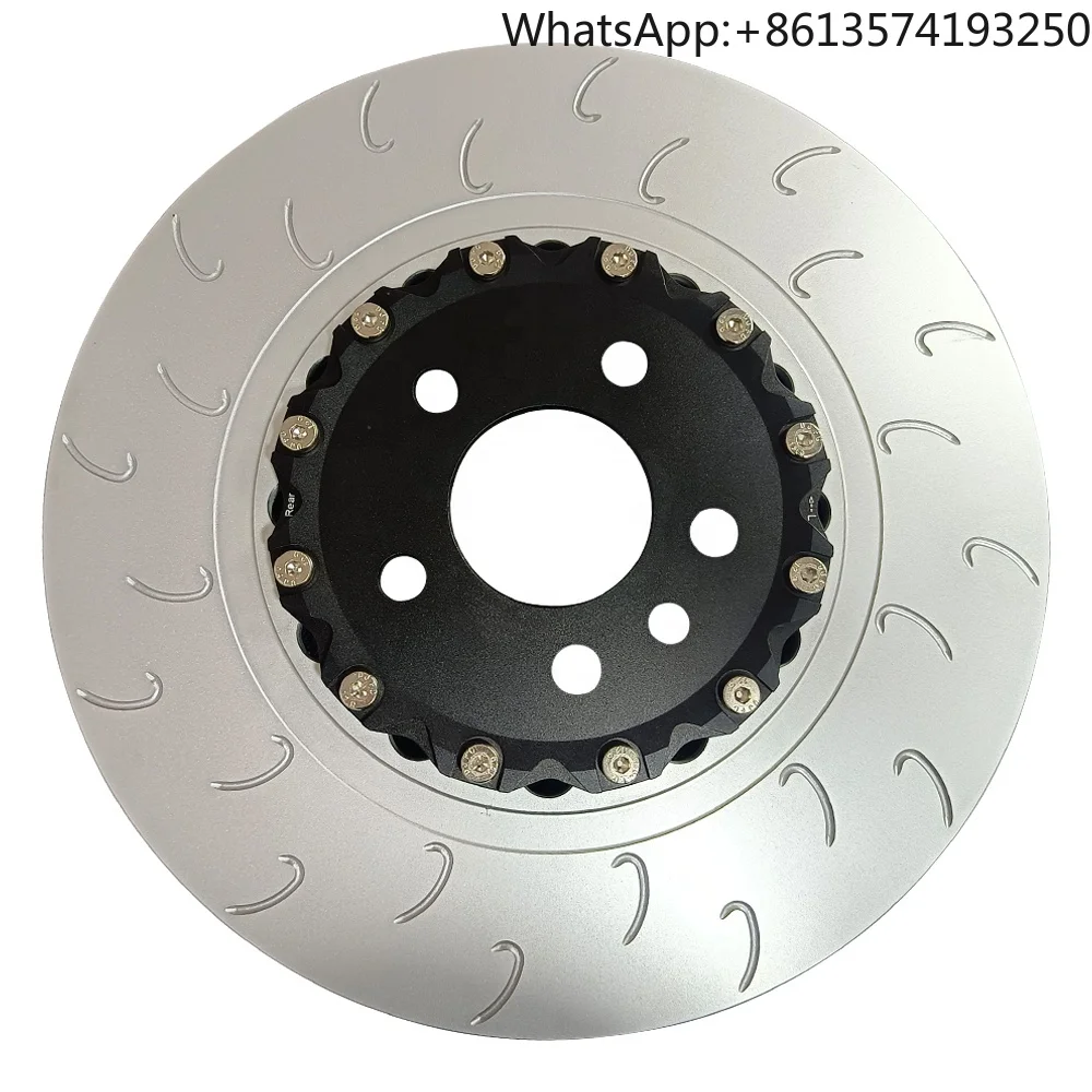 For 4M0615301BM Customized Balance  2 Piece Drilled Perforated Floating Brake Rotor for Audi A8 Q7 SQ7