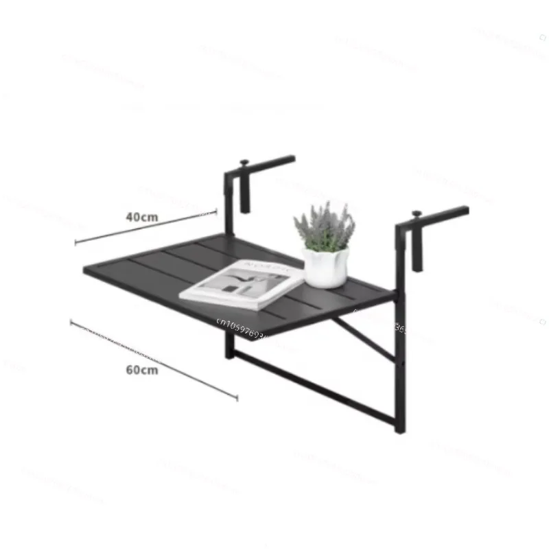 

Balcony Railing Hanging Table Folding Lifting Computer Household Small Bar Desk Dining Outdoor Guardrail