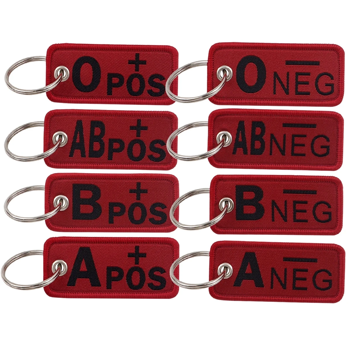 Embroidery Fonts - RED Blood Type Embroidery Key First