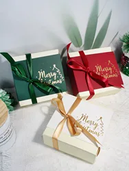 Merry Christmas candy boxCookies Box Birthday New Year Party Gift Merry Christmas Handmade Candy Biscuit Chocolate Packaging Kid