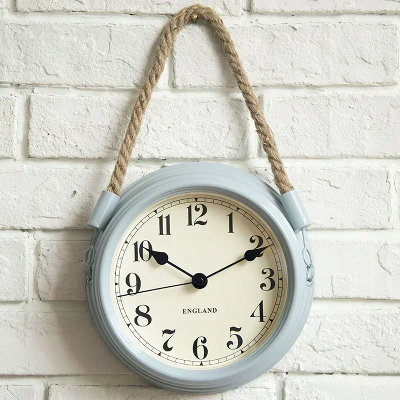 Metal Wall Clock Vintage Decor Home Living Room Wall Hanging Decoration Accessories Kitchen Room Decorative 3D Creative Clock