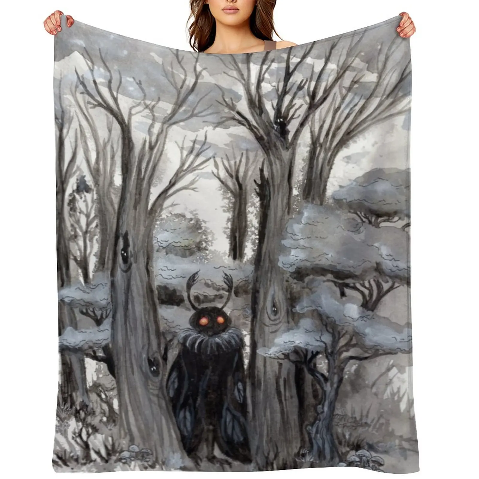 

Shy Mothman Throw Blanket Thermal Decorative Beds Sofas Sofa Throw Blankets