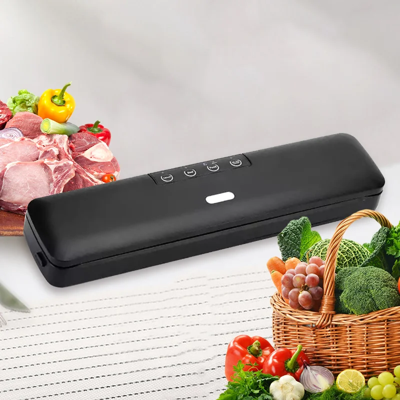

Mini Stand/Table Electric Household Packaging Bags Food Vacuum Sealer ABS Plastic Housing