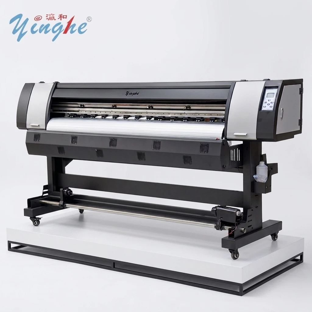 1900I 1.89m Wide Large Format Digital Inkjet Printer 4 Color Piezo For Outdoor Signage Production & Car Sticker