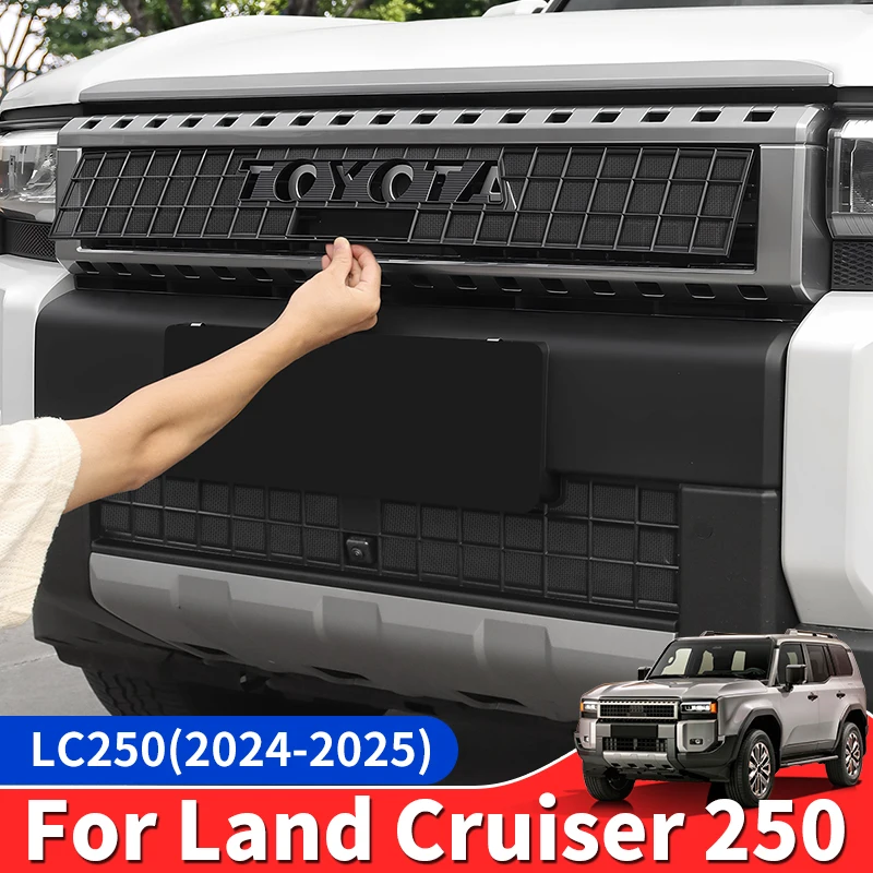 For Toyota Land Cruiser 250 2024 2025 1958 Prado LC250 FJ250 Front Grill Anti-mosquito Sand-Proof Stone Net Exterior Accessories