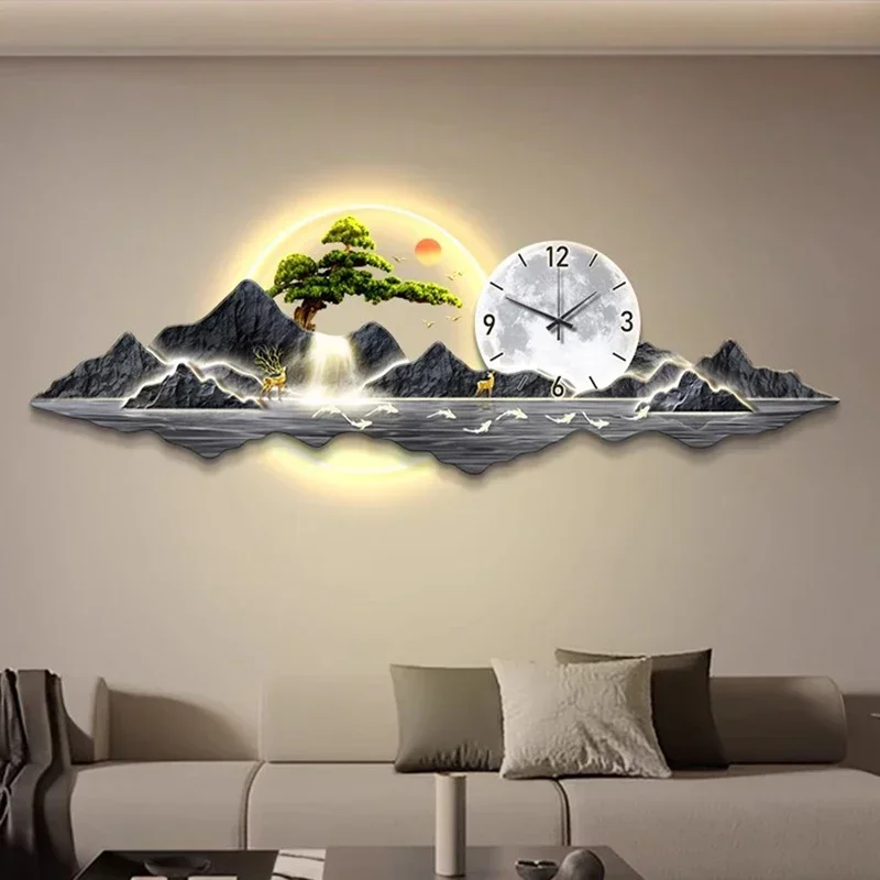 Art Mural Wall Clocks Luxury Restaurant Nordic Minimalist Design Silent Wall Watch Modern Simple Reloj Pared Room Decorations