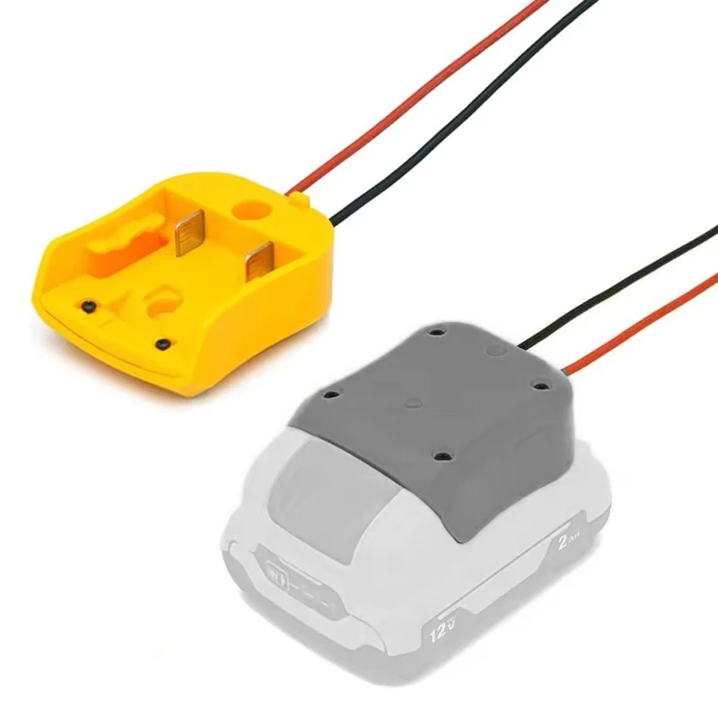 Adapter for DEWALT 12V Max Battery Dock Power Connector Power Tool Battery Converters with 14 Awg Wires for 10.8V 12V Bat