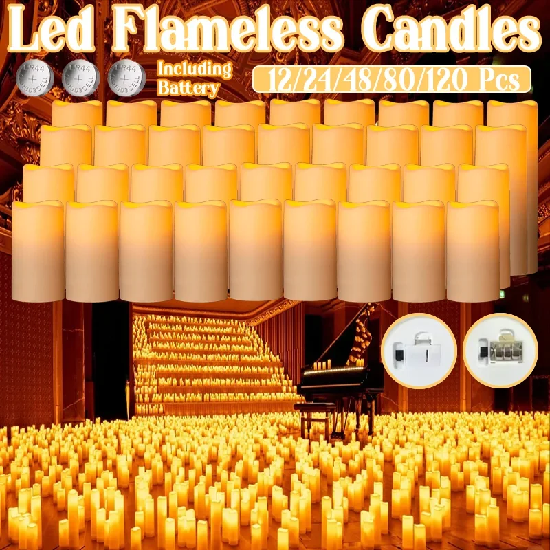 120-12pcs-flameless-led-candles-battery-operated-candles-wedding-decor-led-candles-flickering-candle-candlelight-concert