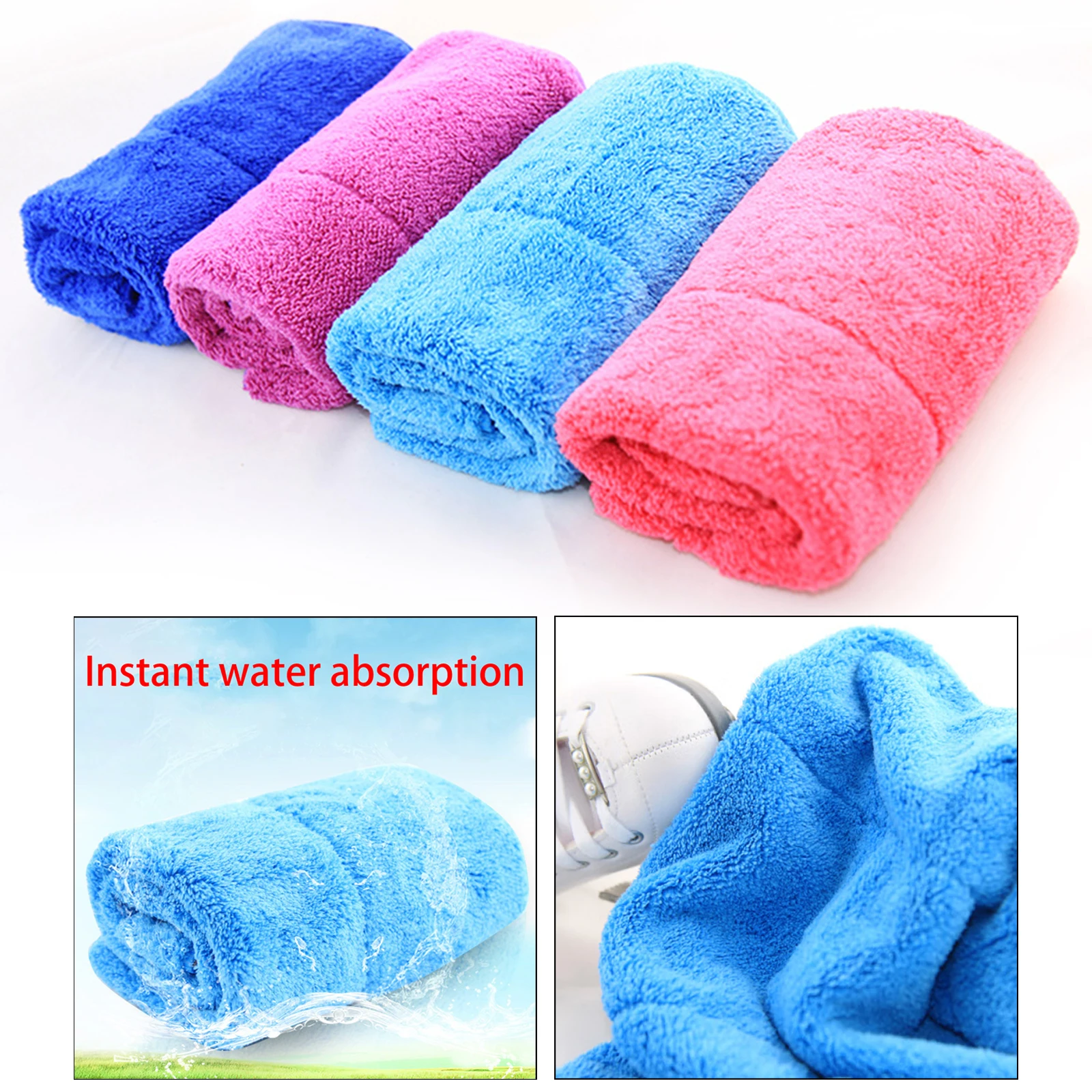 

Ice Skate Wipe Cloth Cleaning Comfortable Care Skating Accessories Washing for Window Kitchen Car Bathroom Mirror Skate Care