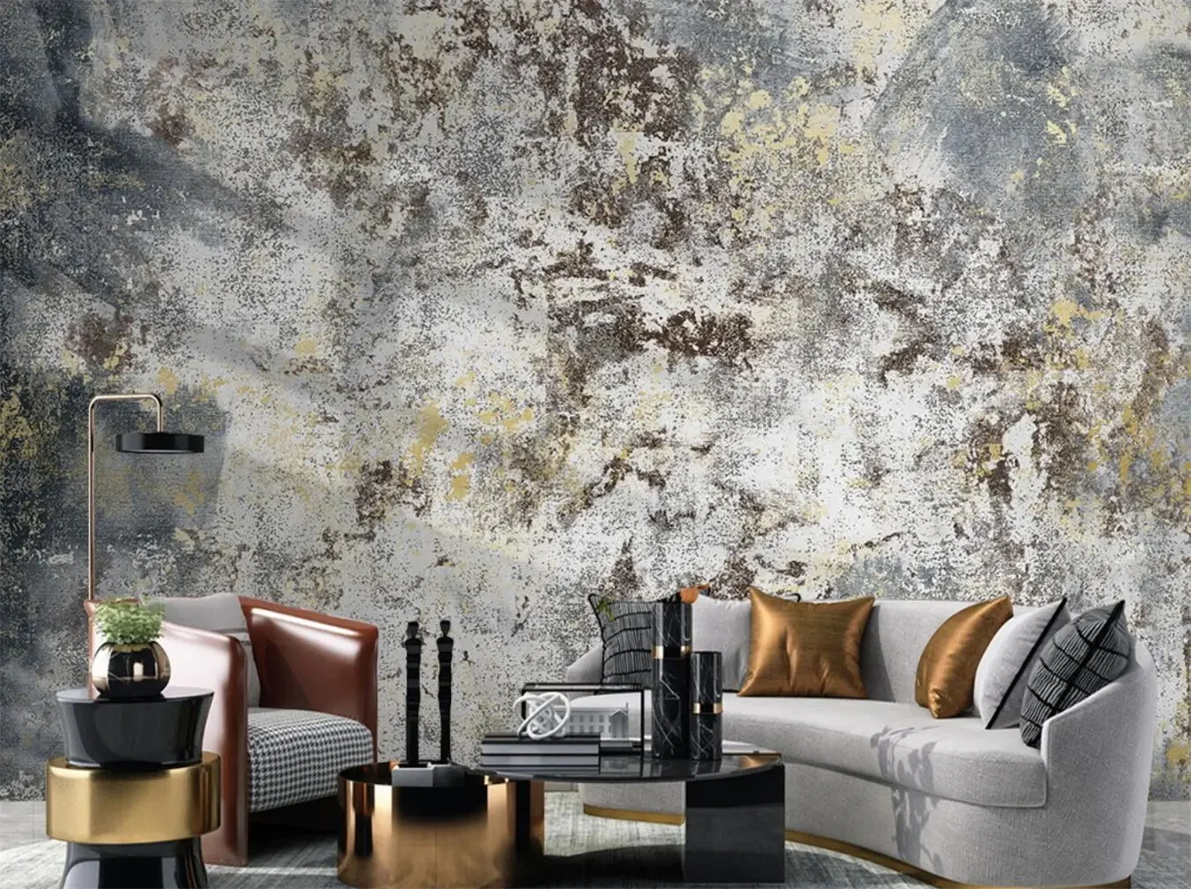 

Custom Vintage Rusty Wallpaper mural light luxury abstract texture modern minimalist TV background wall papel pintado de pared