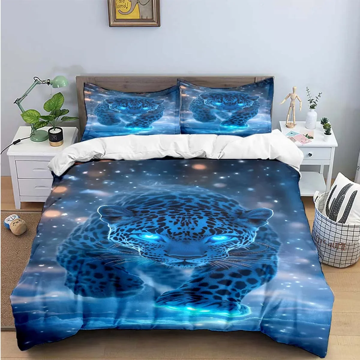 

Fashion Panther Leopard Print Bedding Sets Exquisite Bed Supplies Set Duvet Cover Bed Comforter Set Bedding Set Luxury Gift