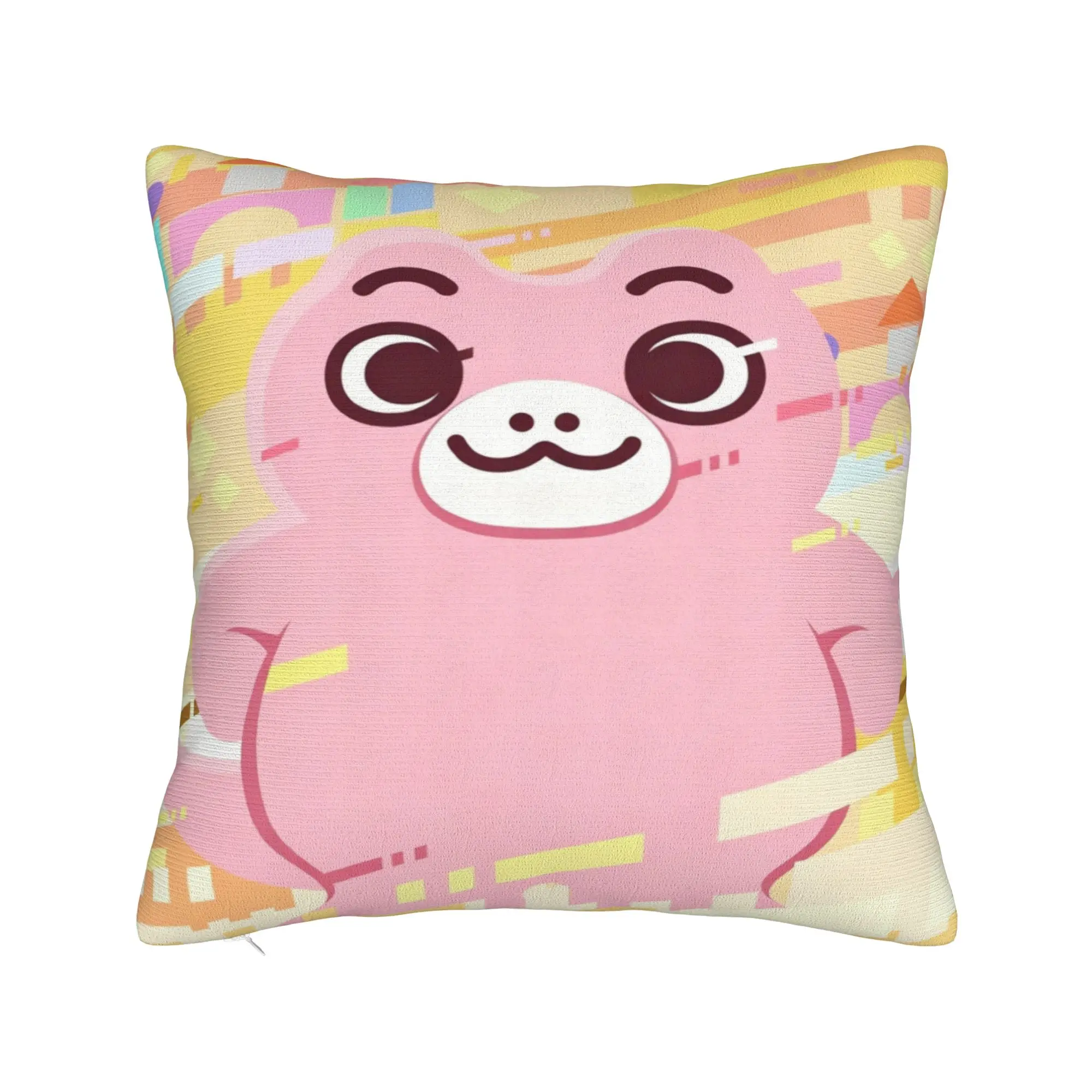 Chibi Monster Raids Again Pillowcase Polyester Cushion Cover Decor Cute Throw Pillow Case Cover Home Zippered 40X40cm