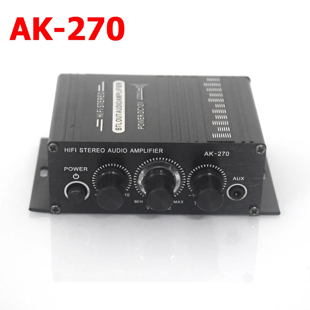 Woopker Sound Amplifier Channel 2.0 HIFI Bluetooth Amp Home Digital Audio 12V3A AK380 AK370 AK280 AK270 AK170 for Car Bass Trebl