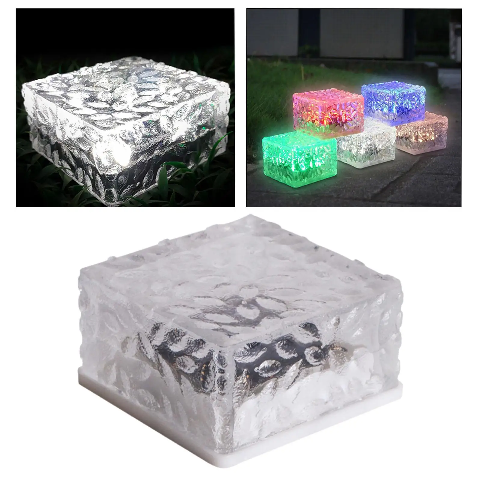 Solar Brick Light Rainproof with LED Illumination Landscape Lighting Floor Tile