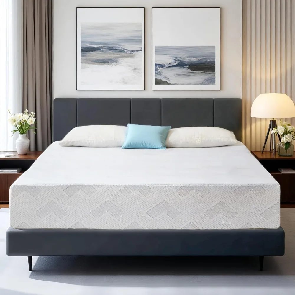 

12 Inch Queen Mattress, Gel Memory Foam Mattress in a Box for Cool Sleep & Pressure Relief, Medium Firm, CertiPUR-US Certified