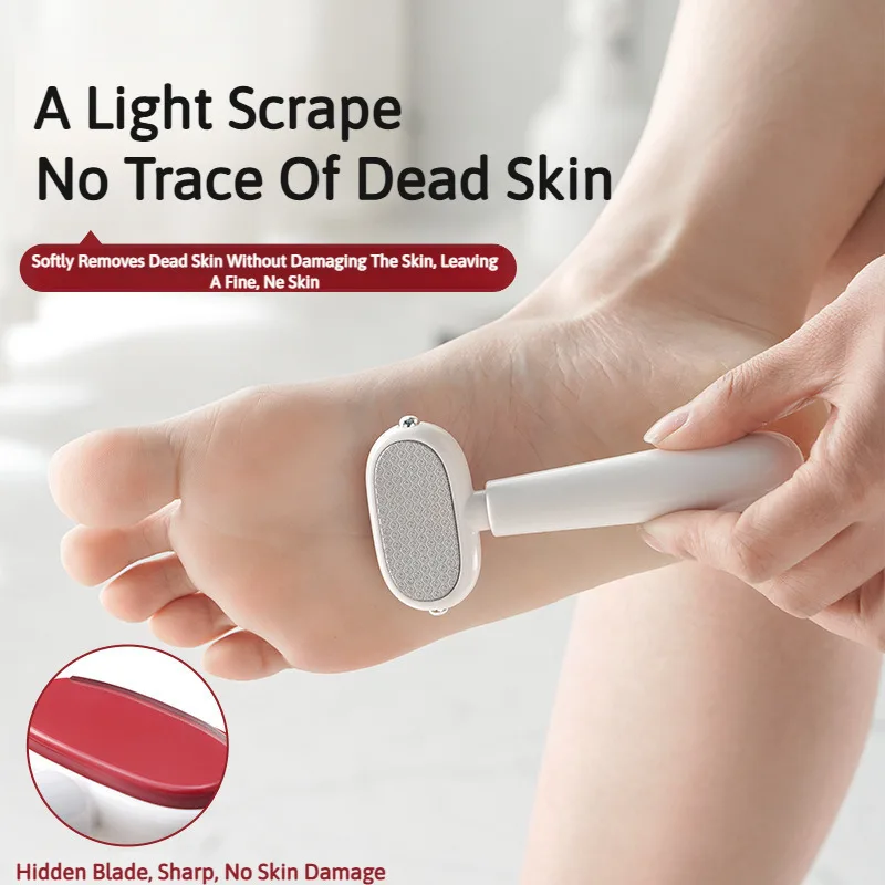 Double Sided Foot Callus Remover Household Pedicure Tool Dead Skin Trimmer Replaceable Blade Exfoliating Tool For Feet Care
