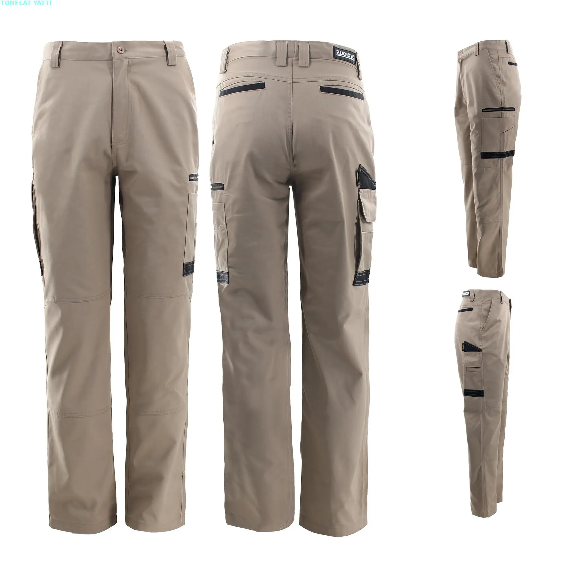 

Men's Multi-pocket Cargo Pants Outdoor Work Pants Wear-resistant Durable Pants Worker's Trousers Workshop Uniforms